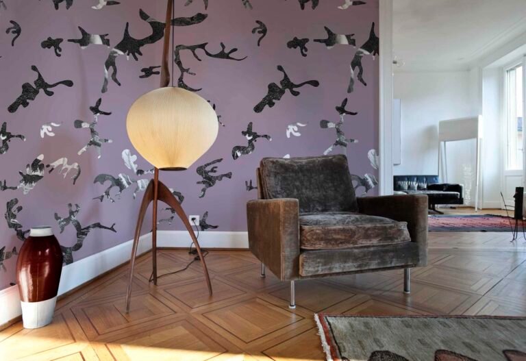 Find me in the Dark Rosa Retrò | Wallpaper