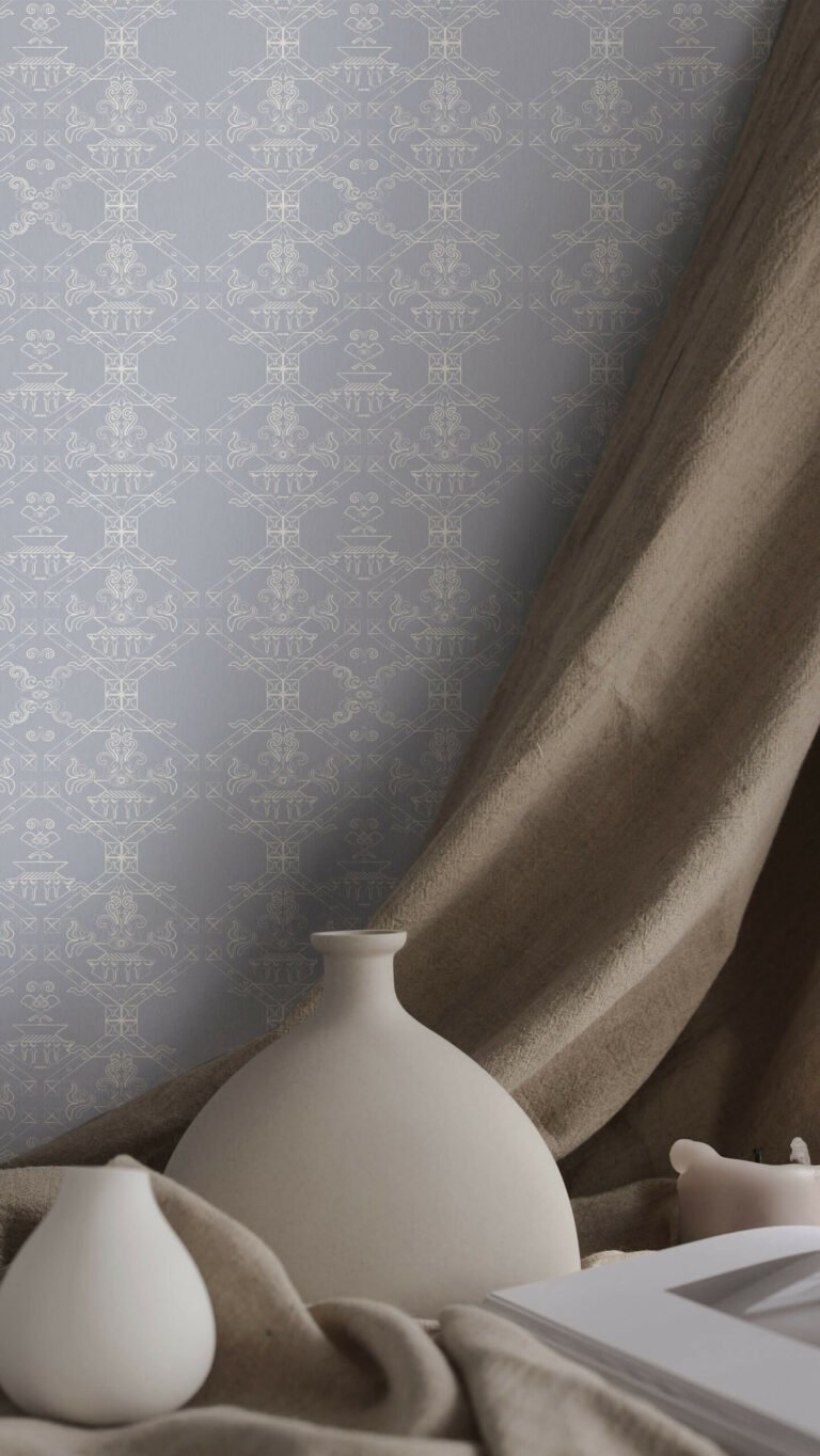 Ricamo Grigio Polvere | Wallpaper