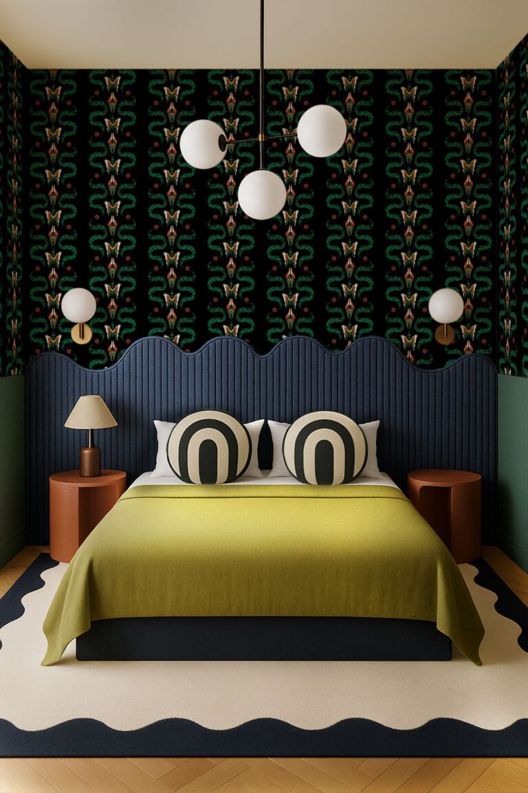 Zigzag Bugs Onyx | Wallpaper