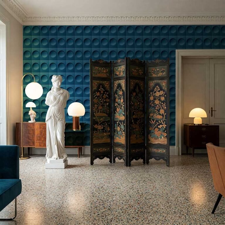 Rosetta Blu Mediceo | Wallpaper